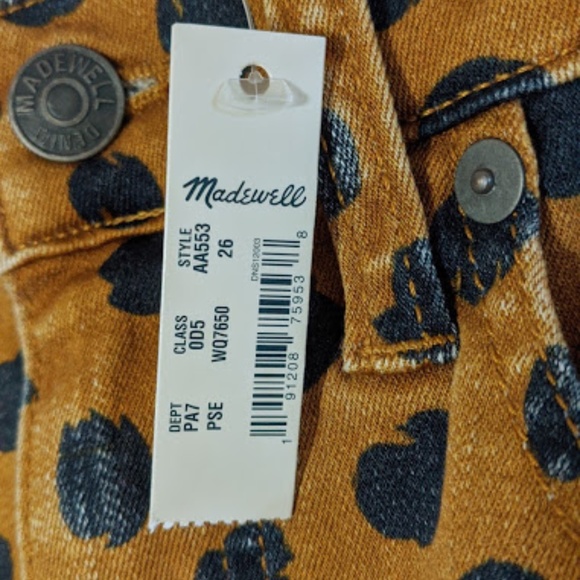 Madewell 10" Rise Skinny Jeans in Painted Spots - Picture 5 of 5